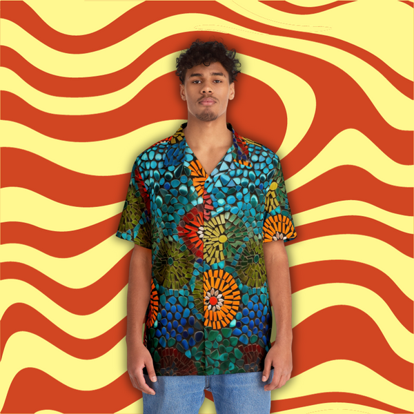 Mandala Tempest Men's All-Over Print (AOP) Hawaiian Shirt